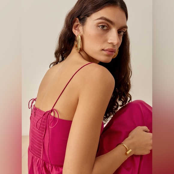Reformation Vinny Dress Rhubarb - Picture 4 of 7